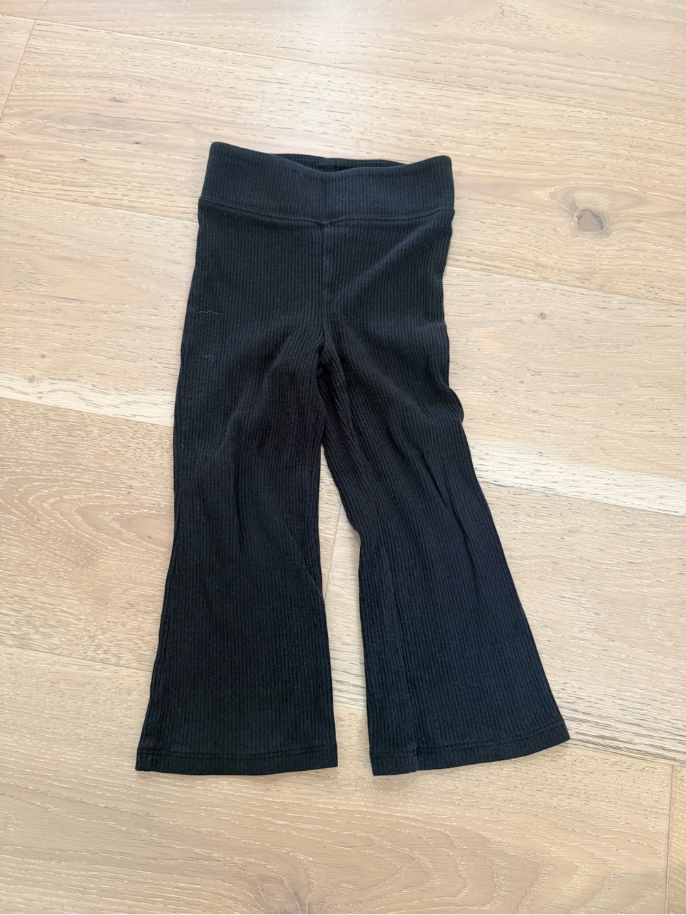 Crewcuts Black Ribbed Flare Leggings